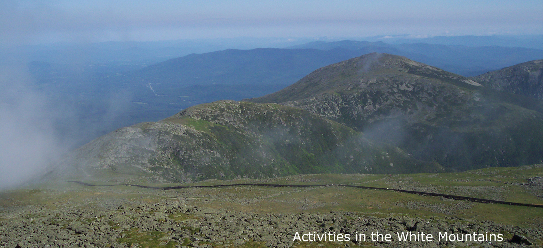 View from top of Mt Washington ~ Activities in the White Mountains