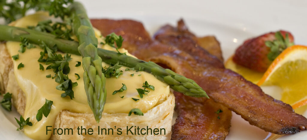 Bowl of granola Text: From the Inn's Kitchen to Yours