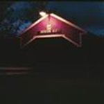 Jackson covered bridge in evening